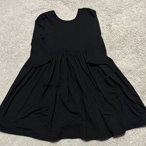 Mila & Rose 3/4 Twirl Dress Black